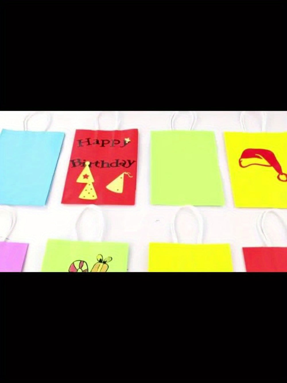 Paper Gift Bags with Handles Bulk 20/40/100pcs, Rainbow Colorful Kraft Party Favor Bags for Kids Birthday