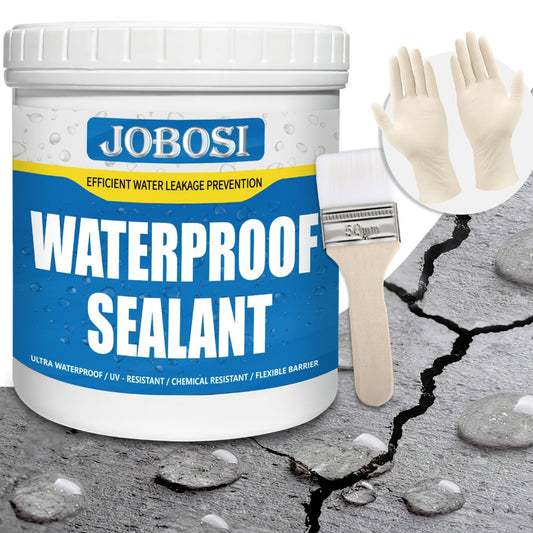 Sealant Liquid Glue 32oz 1KG Leak Agent, Indoor Outdoor Coating for Roof Basement Wall Pipe Crack Sealing