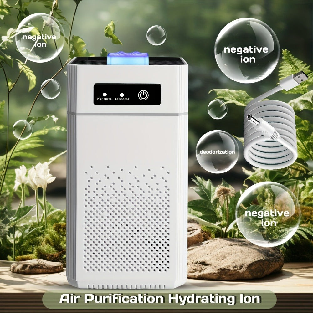 Air Purifier with HEPA Filter, 1291 Sq Ft Coverage, 34dB Mode, Three Speeds, USB Power and Aroma Tray
