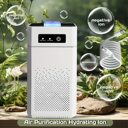 Air Purifier with HEPA Filter, 1291 Sq Ft Coverage, 34dB Mode, Three Speeds, USB Power and Aroma Tray