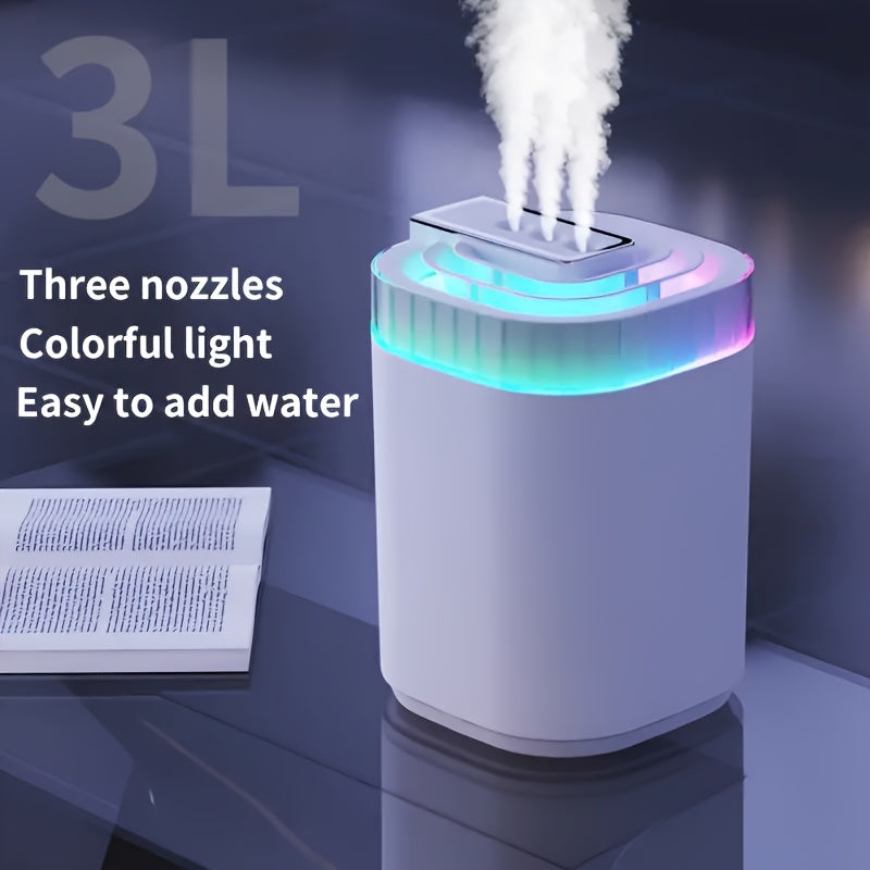 Ultrasonic Humidifier for Bedroom Desktop 1300ml Large Dual Spray Quiet Operation 10H Runtime for Entryways, Bedrooms and Living Spaces
