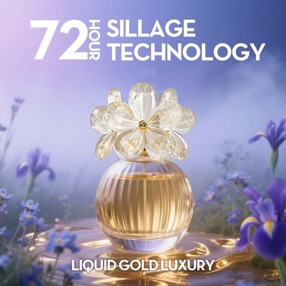 Perfume Gift Set for Women 2-Piece 100ml Each, Daicy Blue & Black Floral Fruity EDP, Citrus Jasmine Rose Vanilla Woody