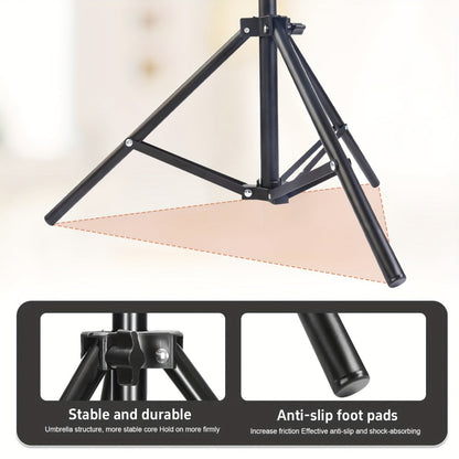 10-Inch Standard or RGB LED Ring Light with 43- or 63-Inch Tripod and Phone Holder Options