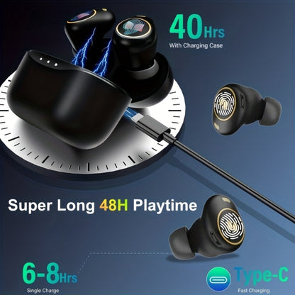 Monster True Wireless Earbuds Bluetooth 5.3 TWS Hi-Fi Sound Dual Noise-Cancelling Mic Touch for an Everyday Personal Care Routine