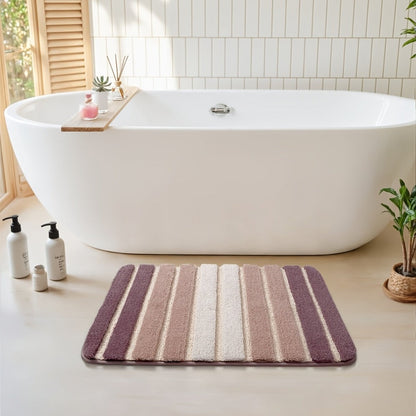 Chenille Bath Rug Non-Slip Absorbent Bathroom Mat – Extra Thick 1850g/㎡ Plush Washable Floor Mat for Bathroom Shower