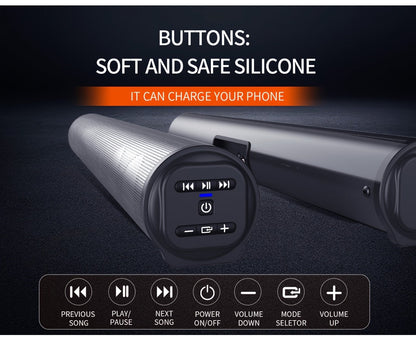 4D Surround Sound Subwoofer Speaker, Wireless & Wired, USB Plug & Play, Party Speaker for Laptop