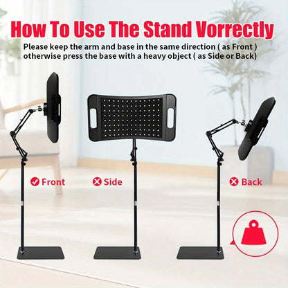104-LED Red and Near-Infrared Light Panel with 15 x 8.6-Inch Silicone Face, Floor Stand and Articulating Arm