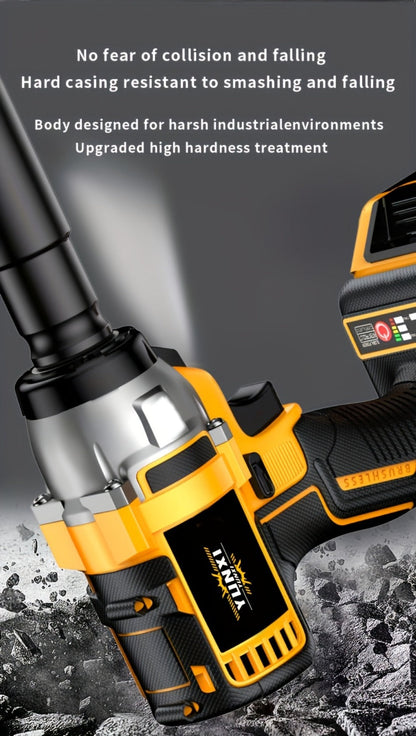 Cordless Impact Wrench Set with Charger Lithium-Ion Portable Electric Wrench Quick Charge for Home for Home, Garage and DIY Projects