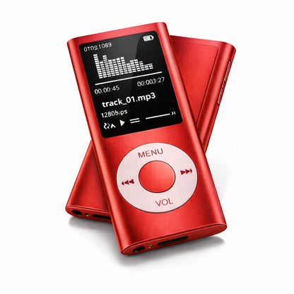 Wired MP3 and MP4 Player with 64GB Card Support, 8-Hour Battery and Six Model Options with Earphones