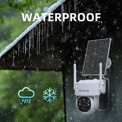 AI Auto Tracking Solar Security Camera Outdoor 360° Dome – AI Human Detection, Full Color Night Vision, Smart Siren & Spotlight