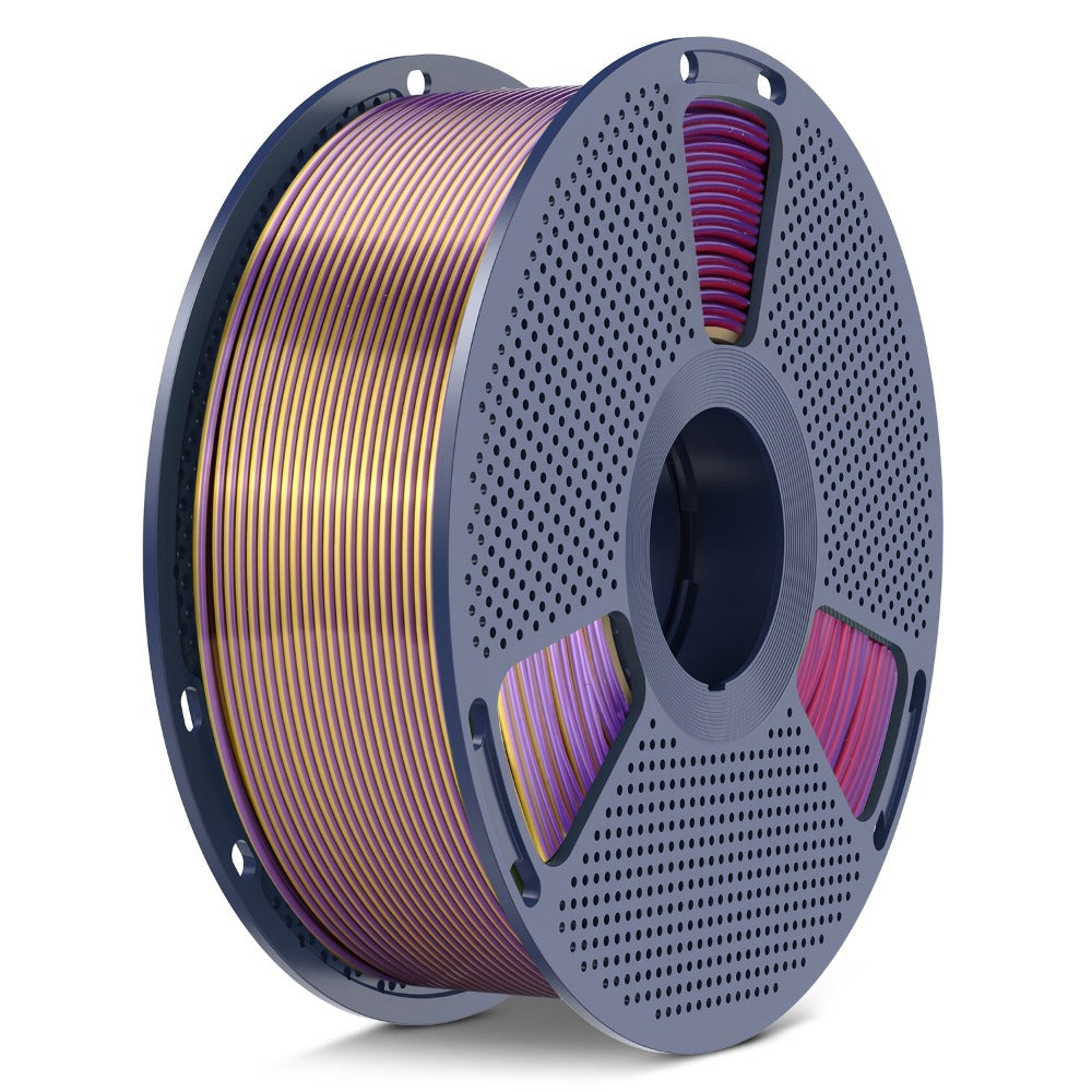 3D Printer Filament SUNLU Four-Color PLA+ 1.75mm Glossy Spool with Four Colorways and 8.82lb Bundle Option