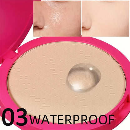 Waterproof Powder Foundation Matte Full Coverage Non-Cakey Formula 0.31oz Compact – Shine, for Makeup, Travel and Everyday Vanity Use