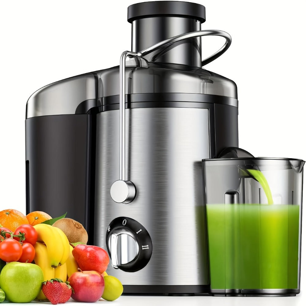 Compact Juicer for Fruits & Vegetables – Wide Opening for Easy Juice Extraction, BPA-Free, Dishwasher Safe, Easy to Clean