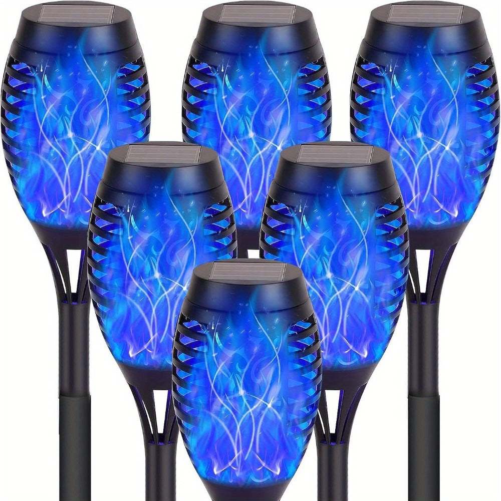 Solar Torch Lights Flickering Flame Outdoor, Dancing Flame Solar Garden Lights, Landscape Pathway Torch for Garden