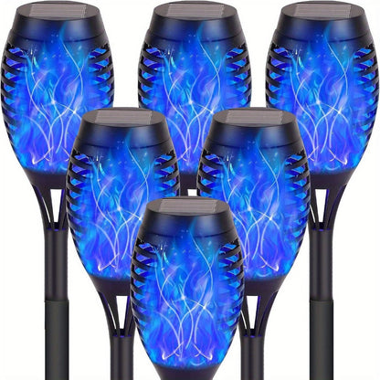 Solar Torch Lights Flickering Flame Outdoor, Dancing Flame Solar Garden Lights, Landscape Pathway Torch for Garden