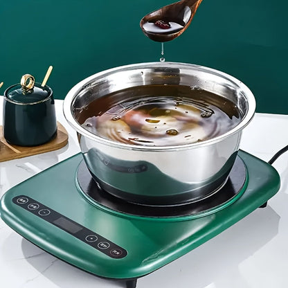 Stainless Steel 3-in-1 Kitchen Prep Set with Mixing Bowl Built-In Grinder Multi-Layer Slicer for Home Cooking, Dining and Outdoor Meals