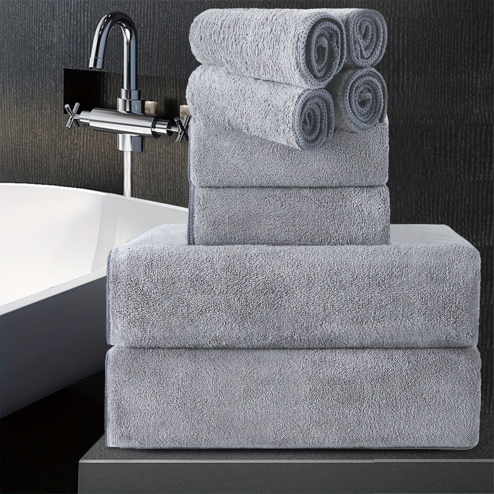 Bath Towels Set 8 Piece 750GSM Oversized 35 x 70 Inch Sheets in 15 Color Options for Home and Guest Use
