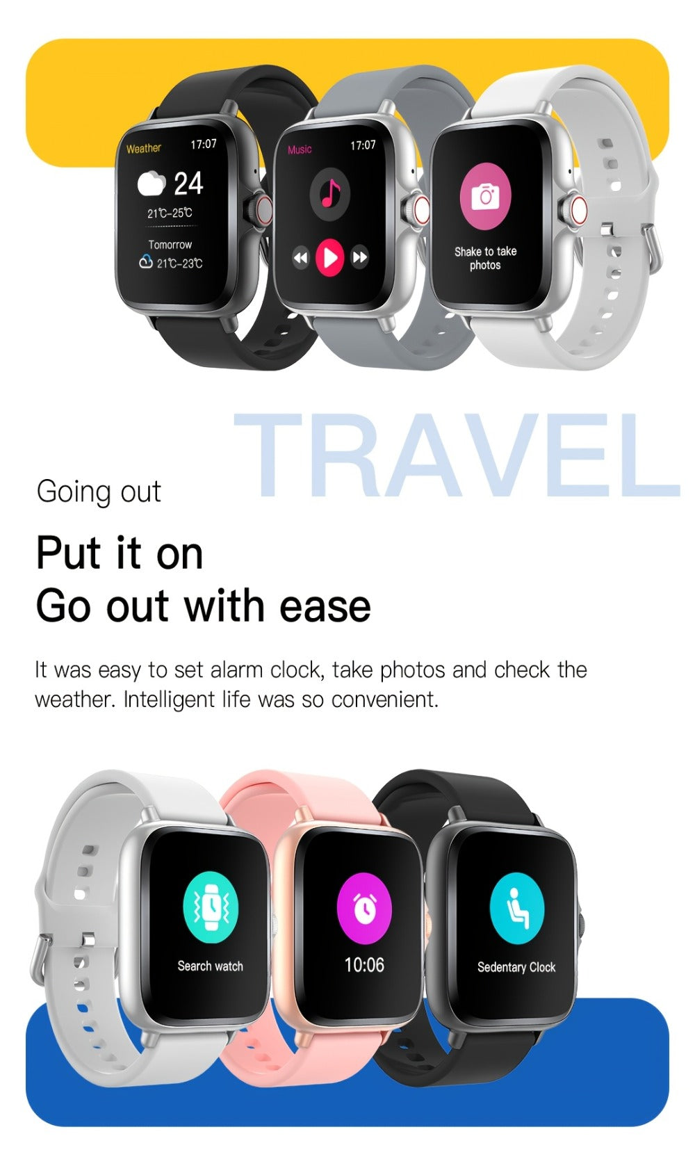 Smartwatch Large Screen with Wireless Calling & Message Alerts, Full Touch HD Display, Heart Rate, Blood Oxygen, Sleep and Stress Readouts