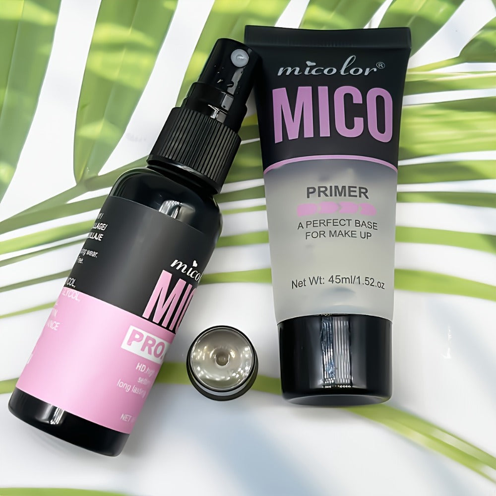 Pore Minimizing Makeup Primer Set 4pcs, HD Finish Face Base, Complexion Enhancing Lightweight Formula Under 1fl oz