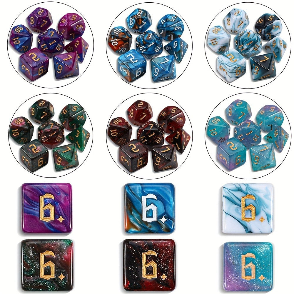 DND Dice Set 182pcs 26 Colors with the Listed Color, Size or Set Options for Everyday Use, with Listed Configuration