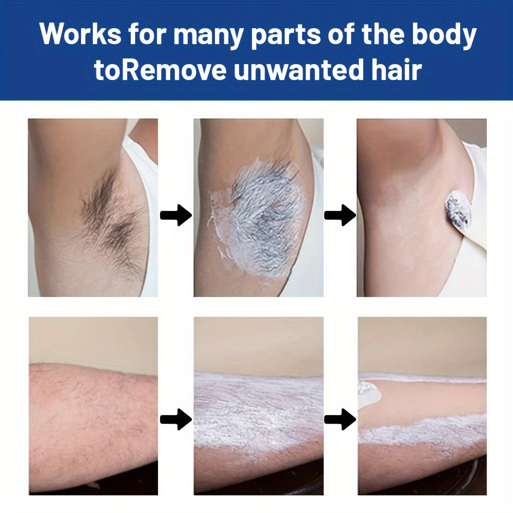 Hair Removal Cream for Men – Fast Acting Depilatory for Chest Back Legs Arms Intimate Areas Sensitive Skin Formula 50g