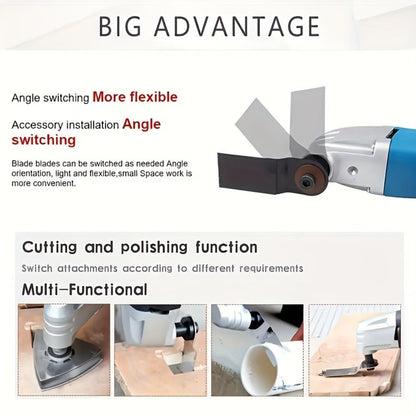 Oscillating Multitool Kit 2.5 Amp Corded, 6-Speed Variable, 3° Oscillation Angle, Cutting Tool for Wood Metal Plastic