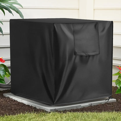 Outdoor AC Cover Heavy Duty Weatherproof Air Conditioner Cover for Outside Units UV Resistant Windproof Snowproof Dustproof with Storage Bag