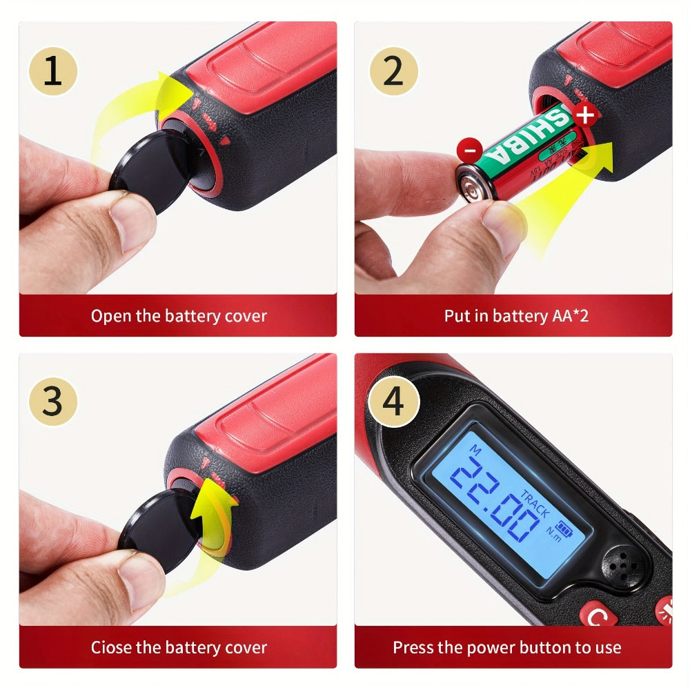 Digital Torque Wrench – 1/2" & 3/8" Drive, ±1% Accuracy, LED & Buzzer Alert, 4 Units, 500 Data Sets, Preset P1-P8