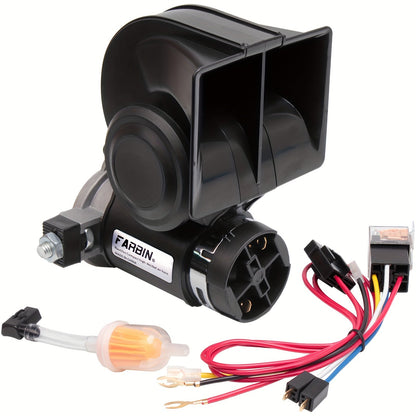Snail Air Horn Kit Super Loud 12V 24V for Truck Car Motorcycle with Copper Compressor Relay Harness & Button Universal Fit