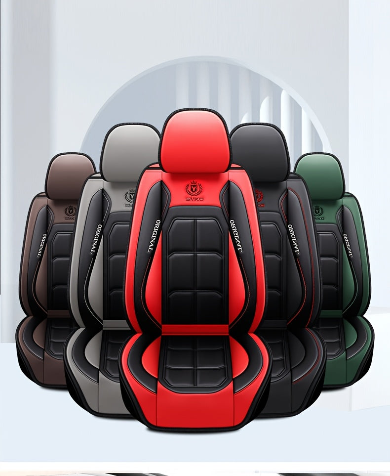 Padded Car Seat Covers in Five Colors with Single Front, Front Pair or Five-Seat Set Options