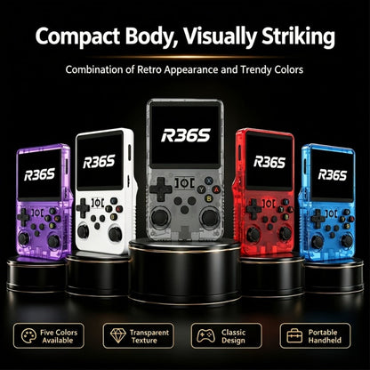Handheld Game Console with 3.5-Inch IPS Screen, 3000mAh Battery, TF Expansion & HD TV Output