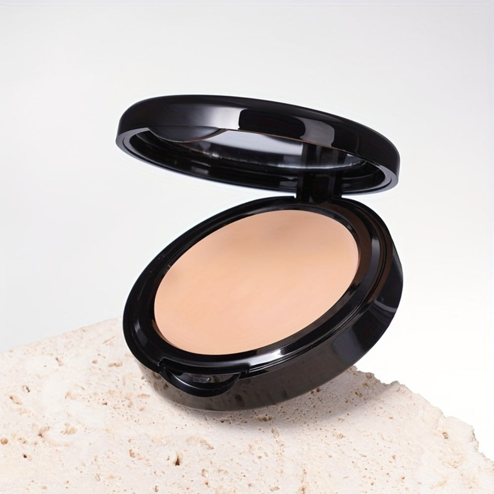 24H Oil Control Foundation Powder 3 Shades, Full Coverage Waterproof Matte Pressed Powder, for Makeup, Travel and Everyday Vanity Use