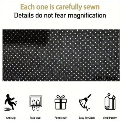 Car Trunk Mat Cargo Liner – Waterproof Non-Slip Trunk Floor Mat with Pattern Designs to Protect Vehicle Interior from Dirt