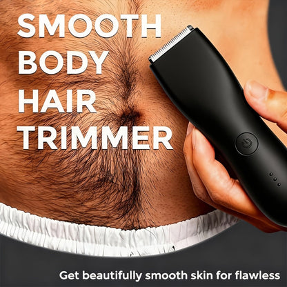 Ceramic-Blade Body Hair Trimmer with IPX6 Rating, Three Guide Guards and Four Color Options