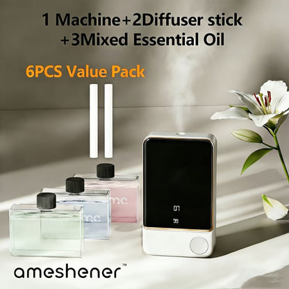 Aromatherapy Diffuser 1800mAh 7-Speed Essential Oil Diffuser with Digital Display Bathroom for Entryways, Bedrooms and Living Spaces