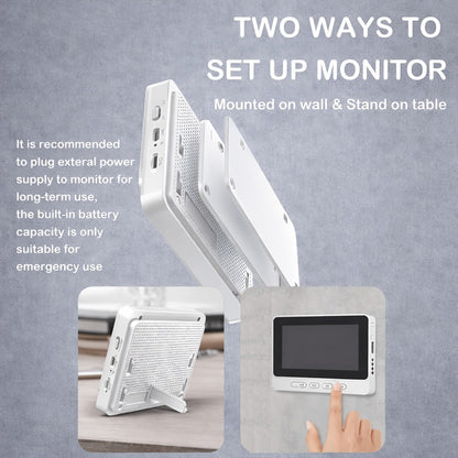 Smart Video Doorbell Wireless Touchscreen Display, Motion Detection 2-Way Audio Local Storage No Subscription