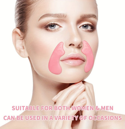 Nasolabial Fold Patches with Watermelon Collagen & Niacinamide, Caffeine Smile Lines Face Patches for Deep &