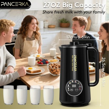 Soy Milk Maker Automatic Nut Milk Machine 27oz – One-Touch Operation, Multi-Functional for Almond, Oat, Soy