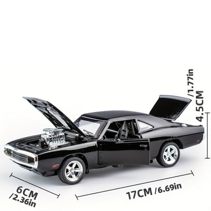 Dodge Challenger Diecast Model Car Zinc Alloy Collectible Static Replica, Highly Detailed Home & Office Decor