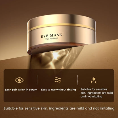 Caffeine Eye Masks with Collagen for Dark Circles & Puffiness, Under Eye Patches, Mild Formula, Unisex