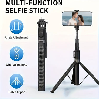 67 Inch Selfie Stick Tripod Retractable Floor Stand with Wireless Remote & 360° Rotation for an Everyday Personal Care Routine