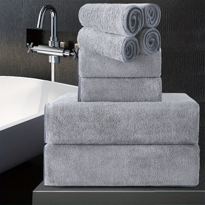 Bath Towels Set 8 Piece 750GSM Oversized 35 x 70 Inch Sheets in 15 Color Options for Home and Guest Use