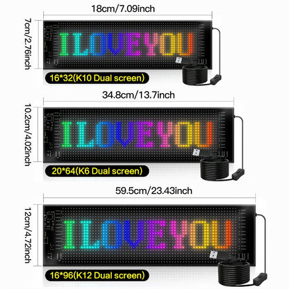 Programmable RGB LED Pixel Display Panel App Controlled for an Everyday Personal Care Routine