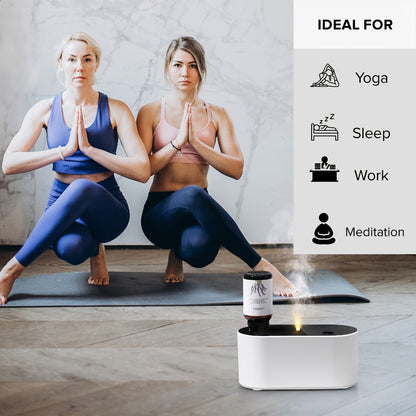 Essential Oil Diffuser Waterless Aroma Diffuser, USB Mini Humidifier, 3 Misting Modes, Color LED Lights