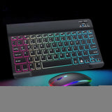 Black Luminous Keyboard and Mouse Set