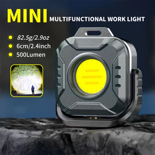 Compact Square COB Work Light with Hanging Loop, Pivoting Stand and One-, Two- or Four-Piece Options