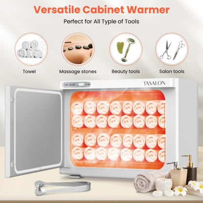 Hot Towel Warmer Cabinet 23L Holds 72 Towels Heats to 158-176°F in 10-15 Min, Professional Salon & Spa