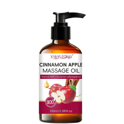 100 ml Pump-Bottle Massage Oil in Lavender, Sakura, Cinnamon Apple or Rosemary, Plus Five-Bottle Gift Set