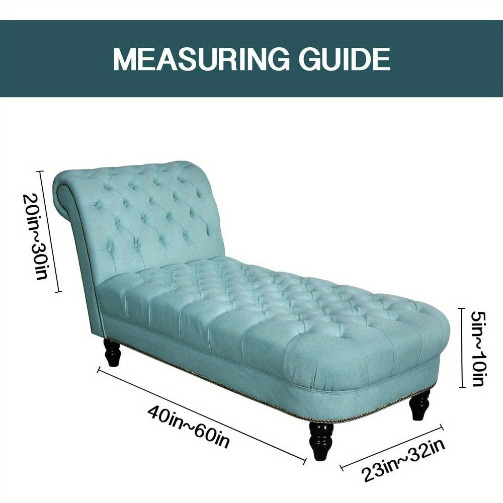 Chaise Lounge Cover Stretch Slipcover Jacquard Fabric Chair Sofa Protector for Living Room Bedroom Multi-Color
