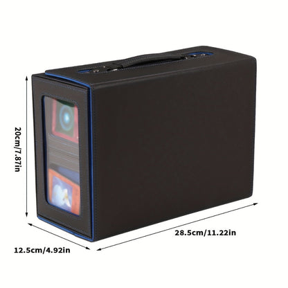5-in-1 Card Storage Box 400+ Cards – Detachable Sports Card Organizer Display Case for Pokemon MTG Baseball Football TCG Trading Cards